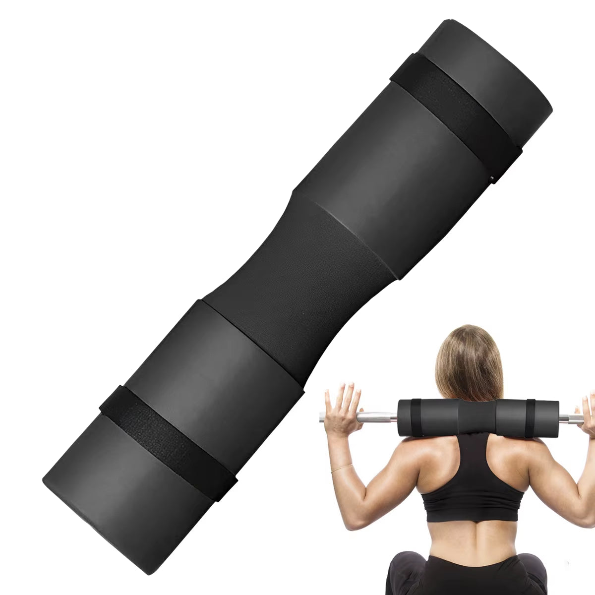 Barbell Squat Shoulder Pad,Hip Thrust Barbell Foam Cover, Weight Lifting Training Strength Workout Gym Fitness Equipment