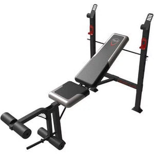 Strength Standard Weight Bench with Leg Developer, 150Lb Upright Weight acity