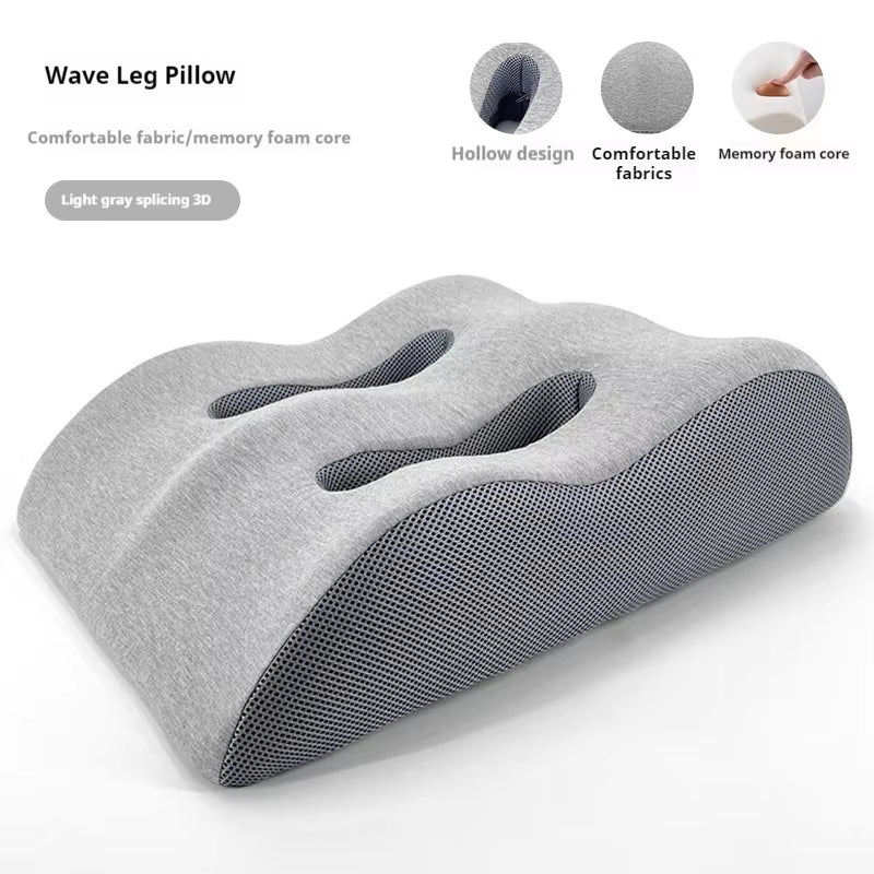 Ergonomic Memory Foam Leg Foot Raiser Pillow Support Cushion Foot Stress Relief Cushion Massage Support Body Pillow for Pregnant