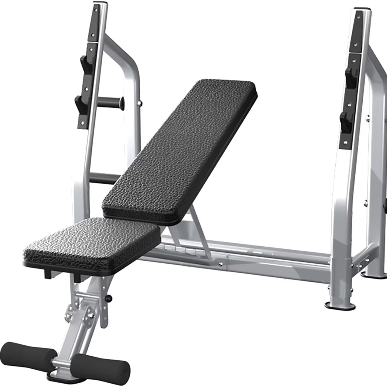 Weight Bench Press Station - Olympic Powerlifting Equipment - 700Lbs Capacity 2.0Mm Heavy-Duty Steel Frame Incline/Flat Bench Press Rack