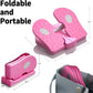 Mini Foldable Leg Exerciser Portable Foot Pedal Exercise Machine under Desk Stepper Exercising Leg Muscles Physical Therapy Leg Exercise Relieves Varicose Veins at Home Office