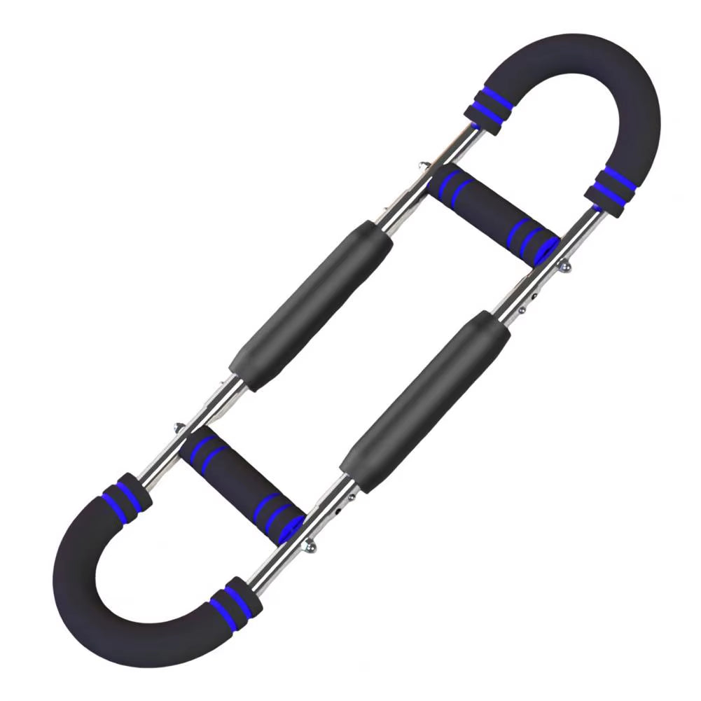 65*17.5Cm Twister Arm Exerciser with Foam Handle 40-50Kg Adjustable Chest Workout Bar Forearm Triceps Muscle Fitness Equipment