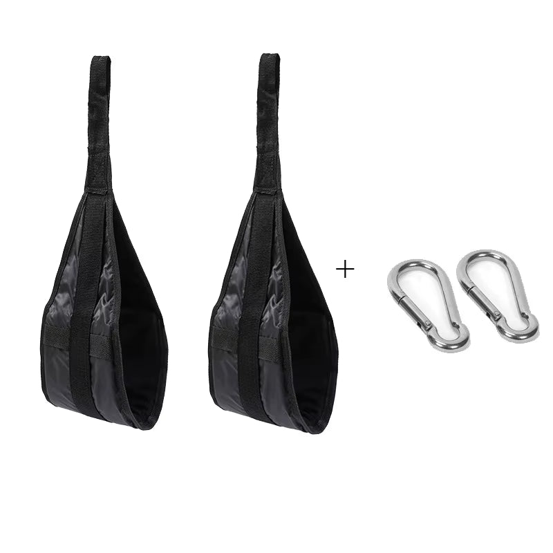 Fitness AB Sling Straps Suspension Rip-Resistant Heavy Duty Pair for Pull up Bar Hanging Leg Raiser Home Gym Fitness Equipment