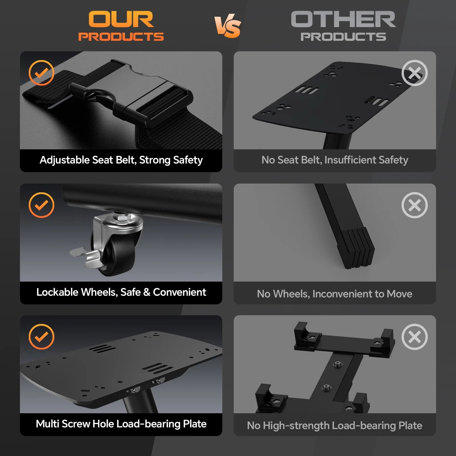 Dumbbell Rack Adjustable Dumbbell Stand with Lockable Wheels, Weight Rack with Safety Belt Dumbbell Storage Stand Holder for Home Gym