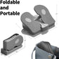 Mini Foldable Leg Exerciser Portable Foot Pedal Exercise Machine under Desk Stepper Exercising Leg Muscles Physical Therapy Leg Exercise Relieves Varicose Veins at Home Office