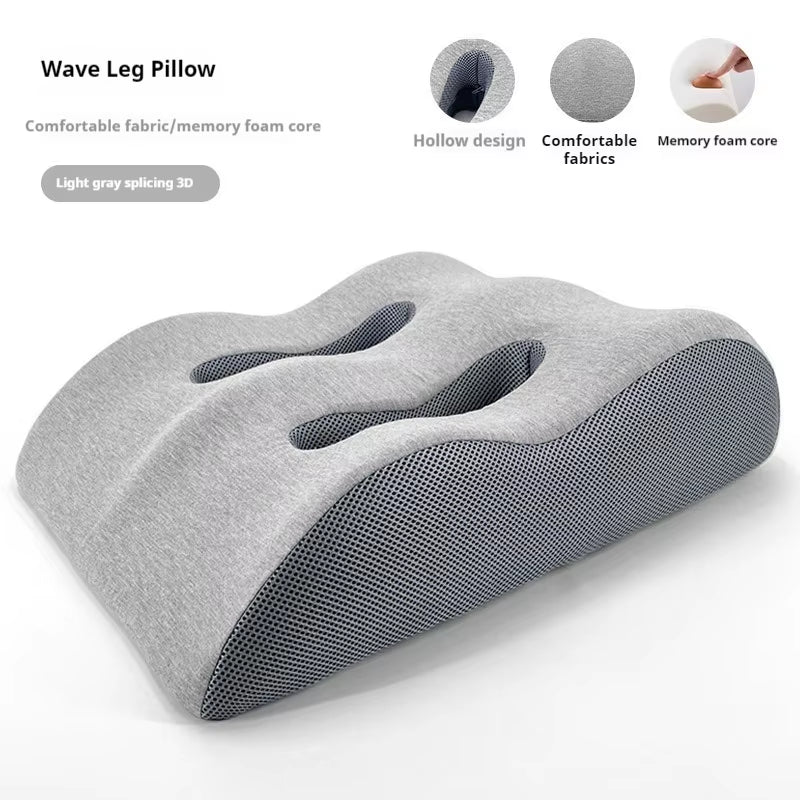 Ergonomic Memory Foam Leg Foot Raiser Pillow Support Cushion Foot Stress Relief Cushion Massage Support Body Pillow for Pregnant