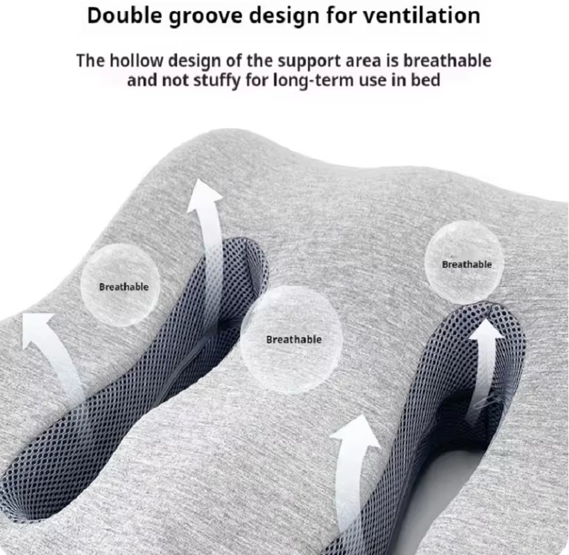 Ergonomic Memory Foam Leg Foot Raiser Pillow Support Cushion Foot Stress Relief Cushion Massage Support Body Pillow for Pregnant