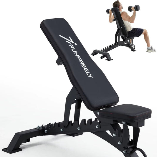 Heavy Duty Weight Bench 1000LB Capacity Adjustable FID Workout Bench Weight Lifting Bench Press for Gym and Home Gym