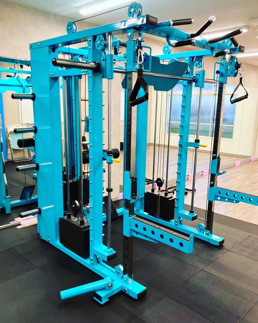 Commercial All in One Power Rack Gym Fitness Equipment Multi Functional Smith Squat Rack Machine for Home Use