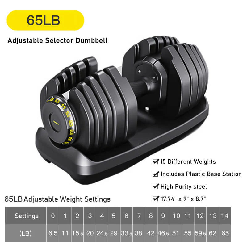 All-In-One Adjustable Dumbbells (Pair)