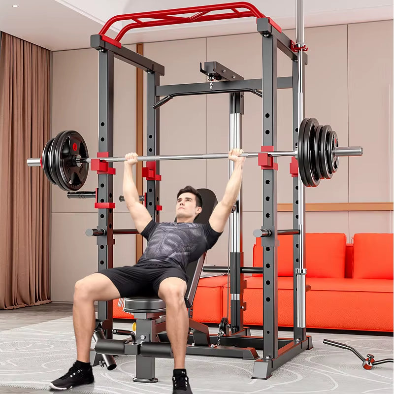 Deep Squat Bench Press Stand, Home Gym, Multifunctional Comprehensive Smith Machine Frame Gantry Frame