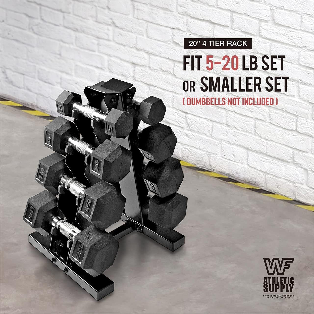 Dumbbell Rack, Heavy Duty A-Frame Dumbbell Stand, Steel Dumbbell Holder, Dumbbell Weight Storage Rack for Dumbbell Storage Solution, RACK ONLY, Multiple Sizes Options