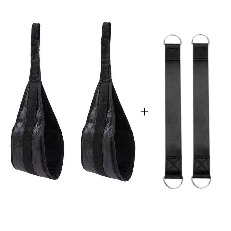 Fitness AB Sling Straps Suspension Rip-Resistant Heavy Duty Pair for Pull up Bar Hanging Leg Raiser Home Gym Fitness Equipment