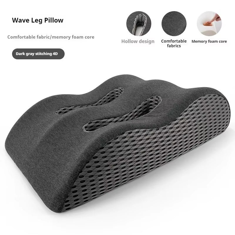 Ergonomic Memory Foam Leg Foot Raiser Pillow Support Cushion Foot Stress Relief Cushion Massage Support Body Pillow for Pregnant