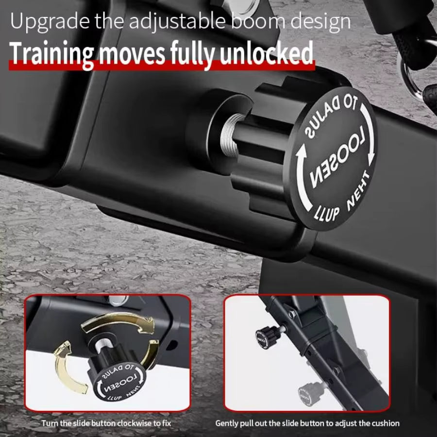 Adjustable Weight Bench for Home Gym Foldable Strength Training Bench Press with Resistance Bands 600Lb Capacity 7-Level Inclin