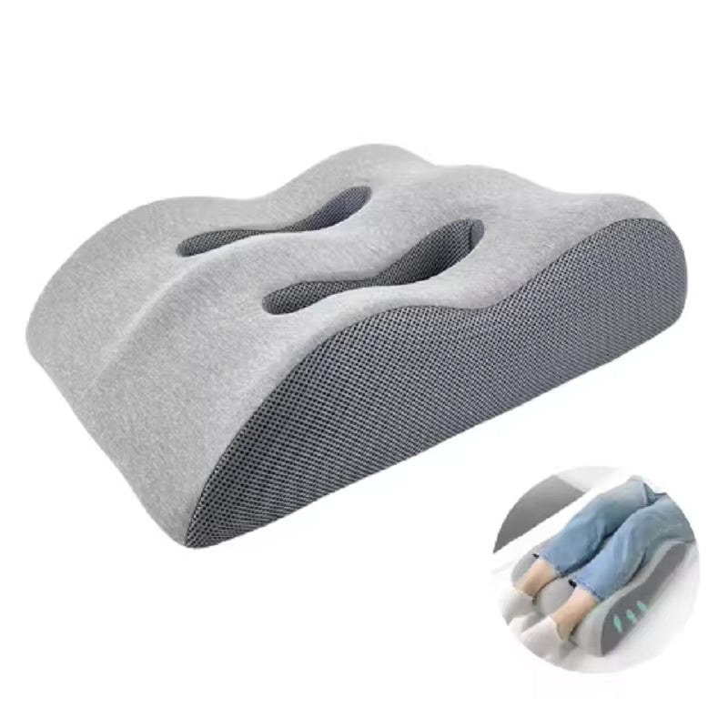 Ergonomic Memory Foam Leg Foot Raiser Pillow Support Cushion Foot Stress Relief Cushion Massage Support Body Pillow for Pregnant